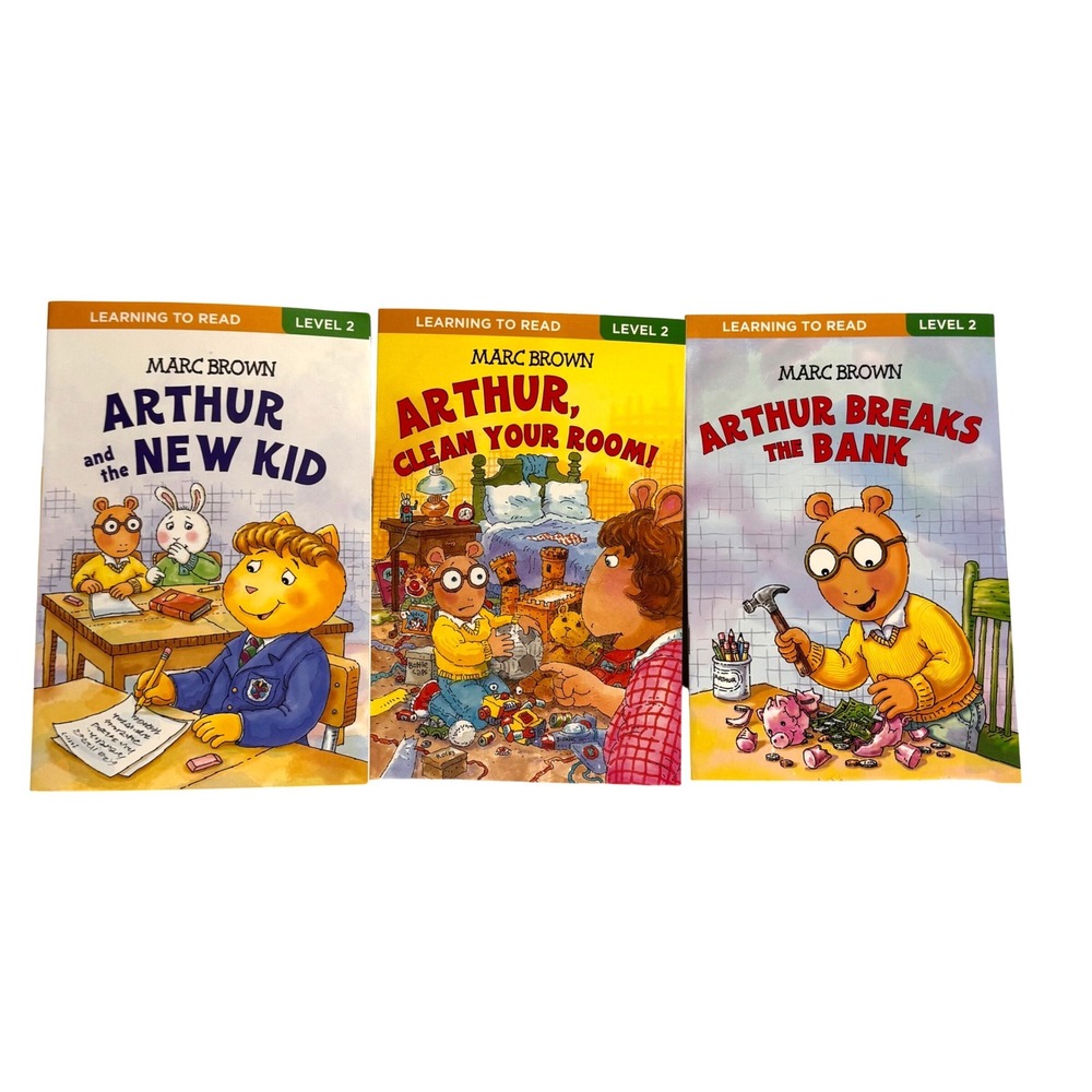 Arthur by Marc Brown‎ Learning to Read Level 2 Books Kids Set of 3 Multi Pack